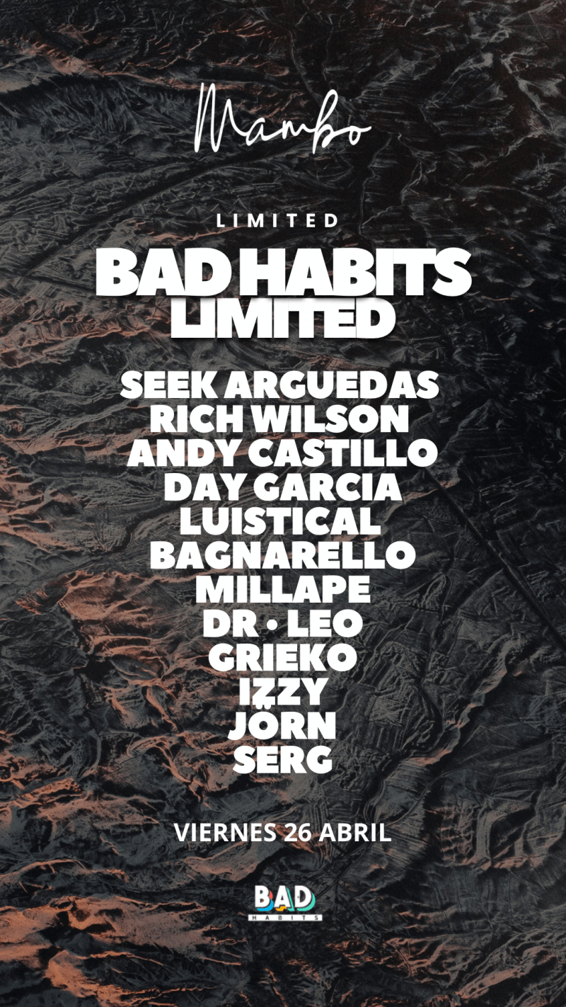 Bad Habits Limited @ Mambo Club - 26 Abril