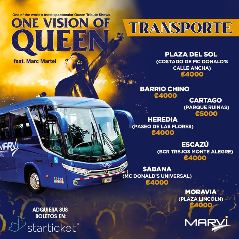 TRANPORTE ONE VISION OF QUEEN