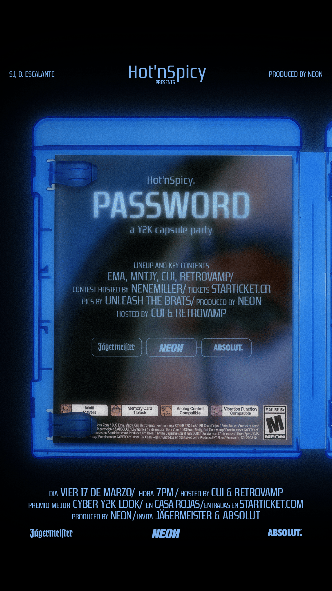 Hot'nSpicy: PASSWORD - a real cyber Y2K capsule party