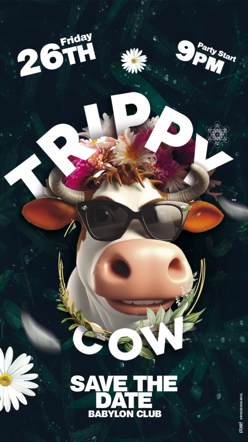 TRIPPY COW